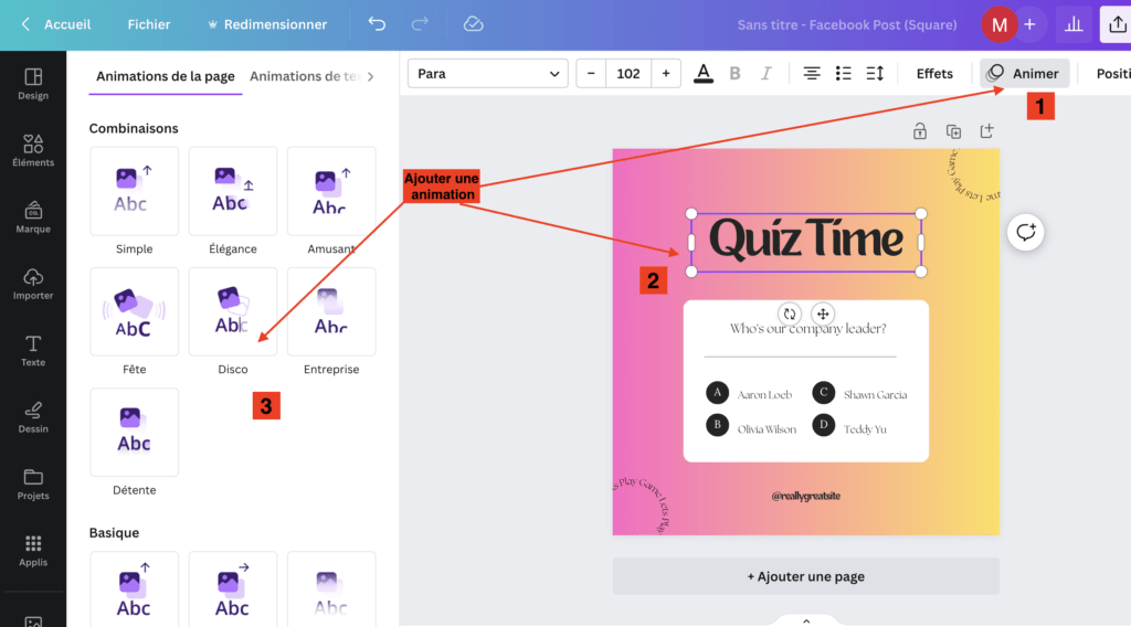 découvrez les dernières fonctionnalités cachées de Canva: les animations 